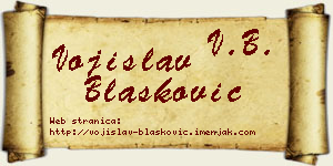 Vojislav Blašković vizit kartica